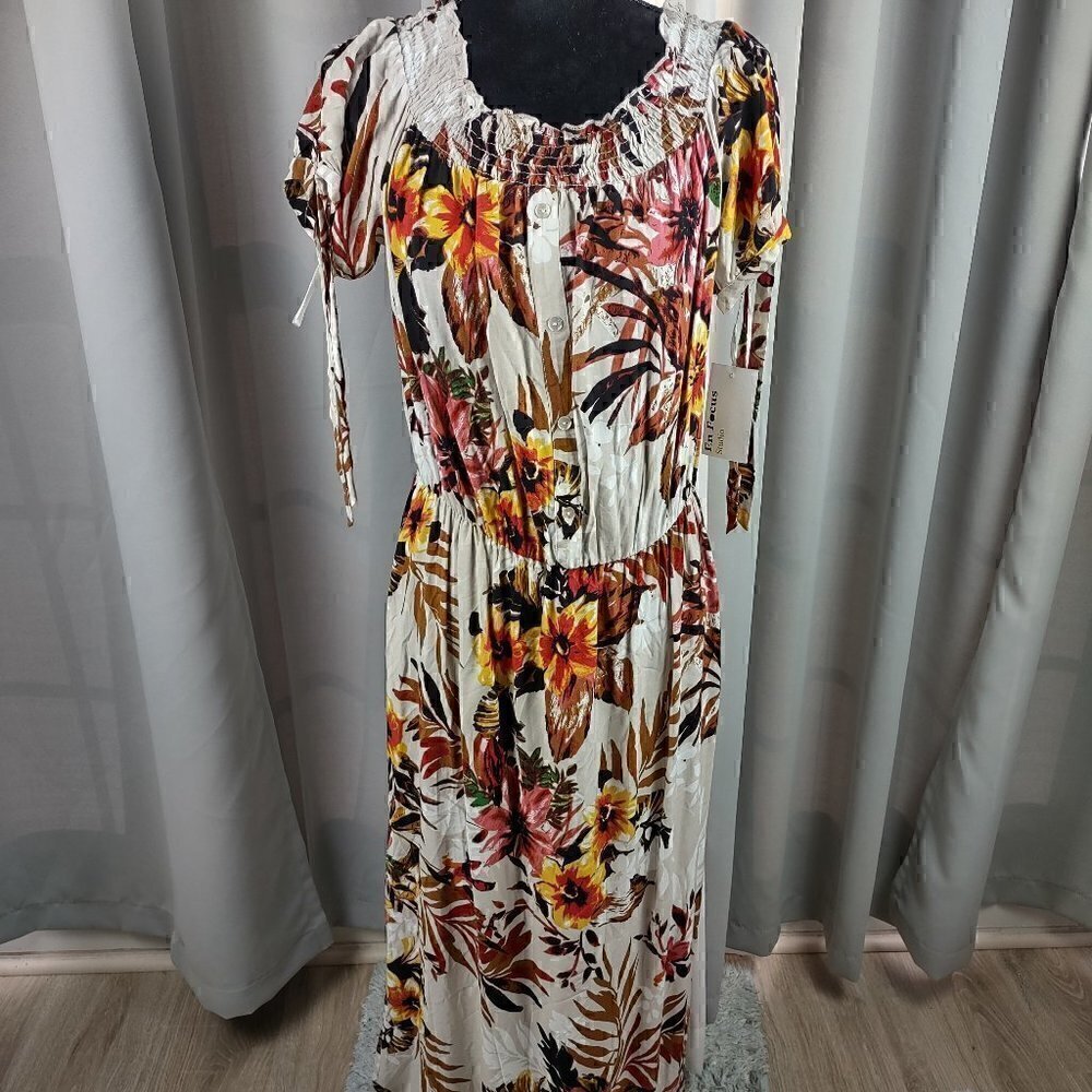 Enfocus Studio Floral Dress  Size 12 NWT